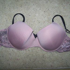 Bebe Intimates Bra Pink Lace 34DD Push Up